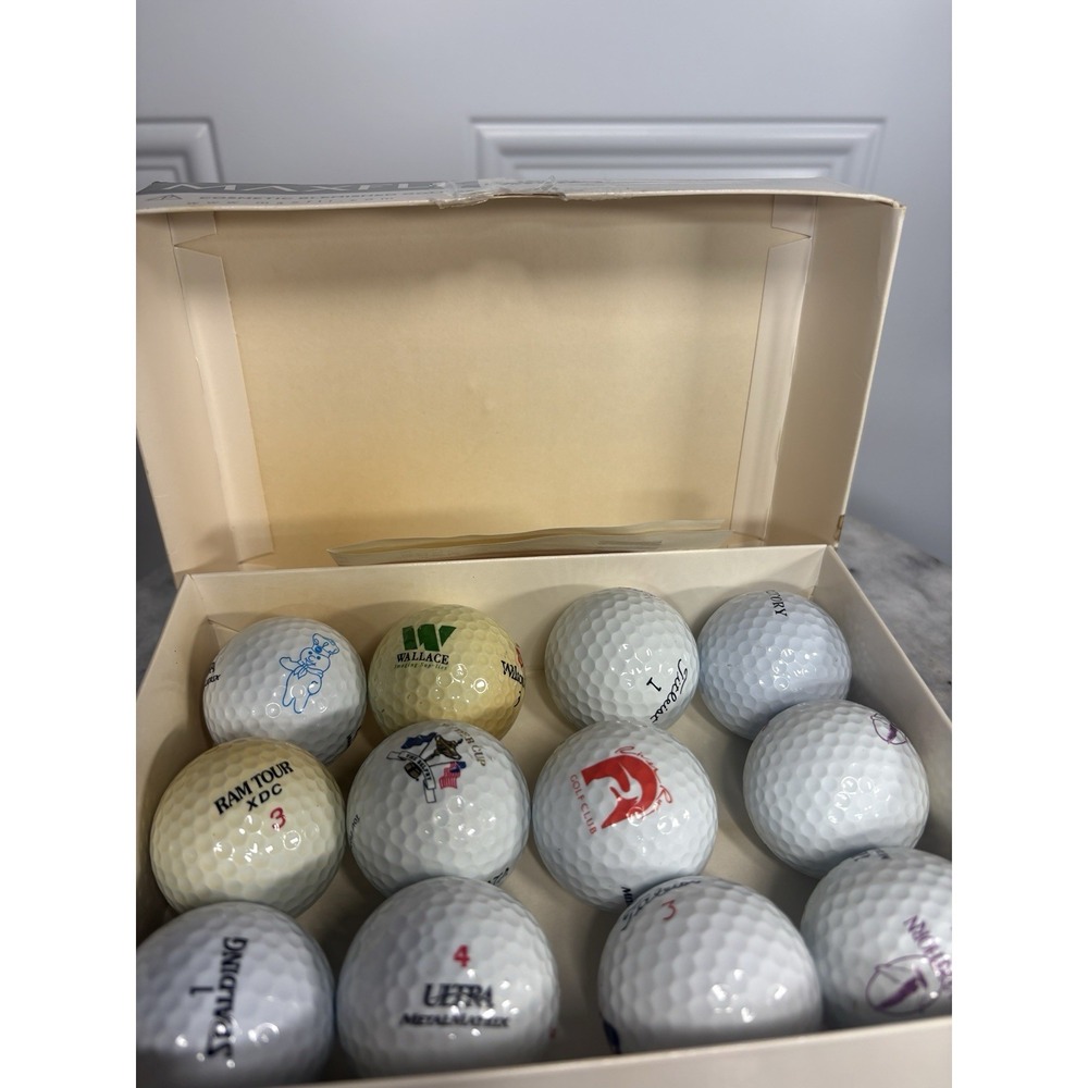 Vintage Collection Golf Balls 12-Pack 3-Piece White/Yellow